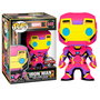FUNKO POP Marvel Iron Man Black Light Exclusive - Figurine vinyl de collection 9 cm dans sa boîte avec fenêtre