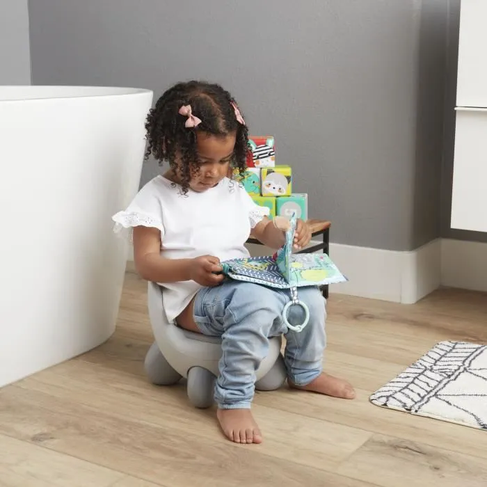 Infantino Pot Koala, Pot de chambre bébé avec dossier confortable, couvercle protecteur et pieds anti-dérapants pour l'apprentissage de la propreté