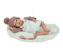 Muñecas Arias - Poupée reborn Yara de 40 cm de couleur rose avec une manta - Version espagnole