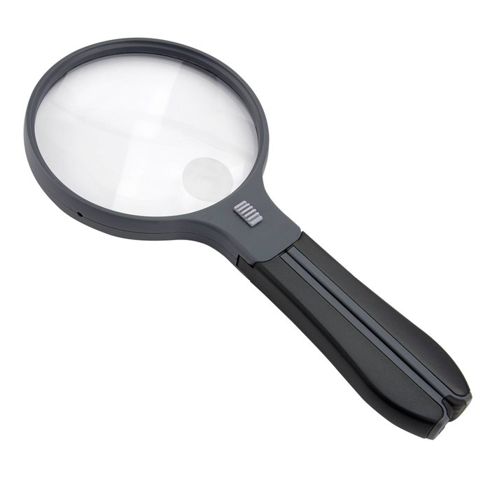 Carson HF-11 Loupe avec poignée fendue et éclairage Carson HF-11 Loupe avec poignée fendue et éclairage