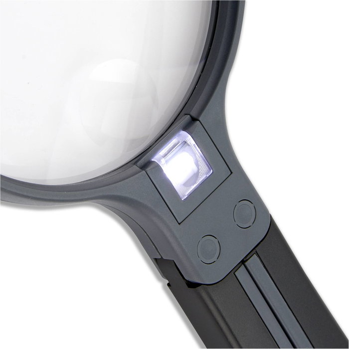 Carson HF-11 Loupe avec poignée fendue et éclairage Carson HF-11 Loupe avec poignée fendue et éclairage