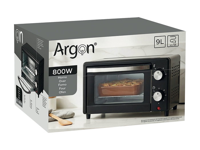 ARGON Four compact 9L 800W Noir et Gris