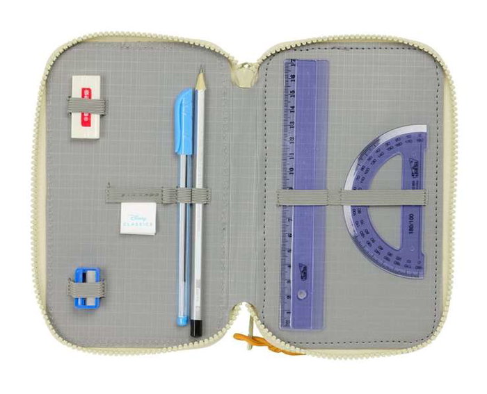 Safta Plumier Triple Mufasa 37 Pièces avec Accessoires de Dessin pour Enfants - Dimensions 12,5 x 19,5 x 5,5 cm