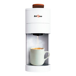 Baffen Cafetière Multicapsules 4 en 1 1400 W Blanc Réservoir 850 ml 20 Bars avec Adaptateurs pour Dosettes