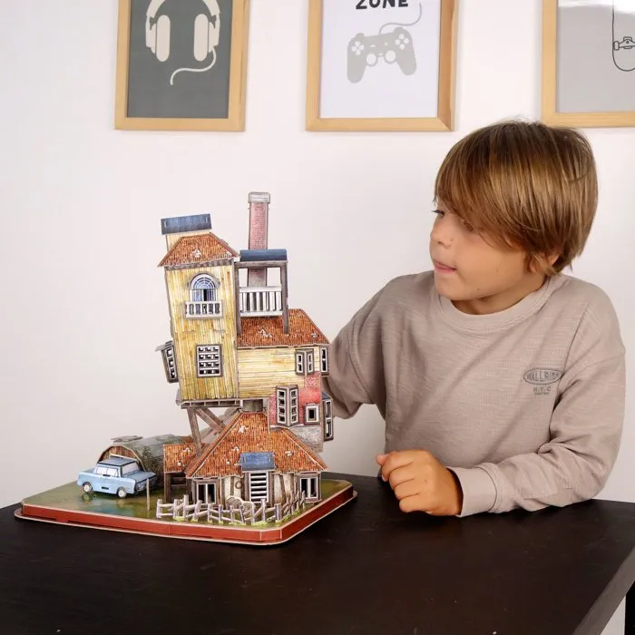Explora - Puzzle 3D Le Terrier Maison des Weasley 540309 - Licence Harry Potter - Maquette 103 Pièces - 36.5 cm - Dès 8 ans