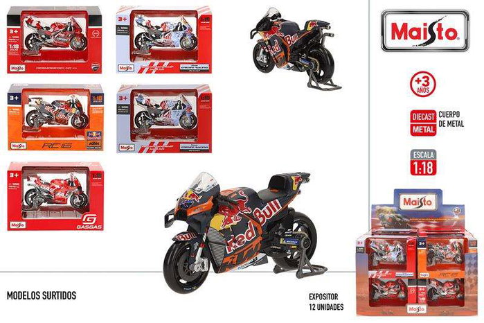 Color Baby Maisto Moto Metal Réplique MotoGP 2023-2024 - Échelle 1:18