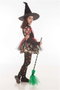 Creaciones Llopis - Déguisement enfant de sorcière à motif crânes - Taille 2-3 ans (3 ans min) - Noir avec tutu, mitaines et chapeau
