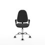 PIQUERAS Y CRESPO Chaise de bureau Algarra, similicuir gris foncé, mécanisme de contact permanent