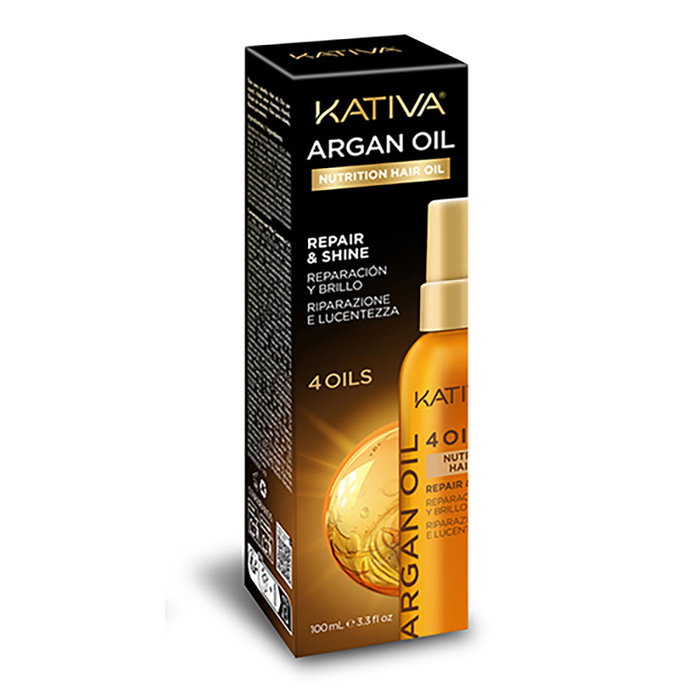 Kativa Huile capillaire nourrissante à l'argan 4 OILS 100 ml