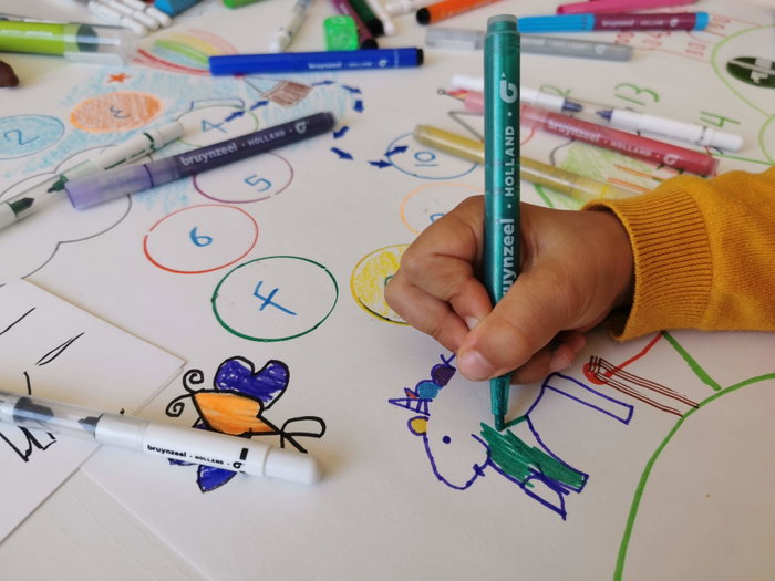 Bruynzeel Estuche de 6 rotuladores Kids brillantes Bruynzeel Estuche de 6 rotuladores Kids brillantes