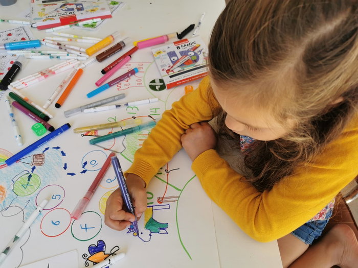 Bruynzeel Estuche de 6 rotuladores Kids brillantes Bruynzeel Estuche de 6 rotuladores Kids brillantes