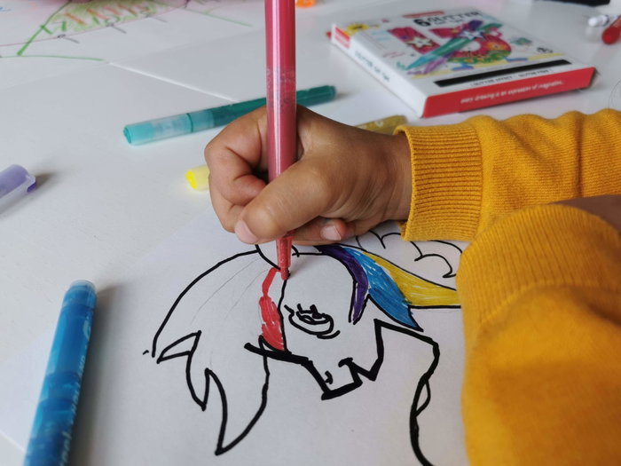 Bruynzeel Estuche de 6 rotuladores Kids brillantes Bruynzeel Estuche de 6 rotuladores Kids brillantes