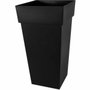 Eda Pot de fleurs Toscane Carré XXL Gris Anthracite 98 L