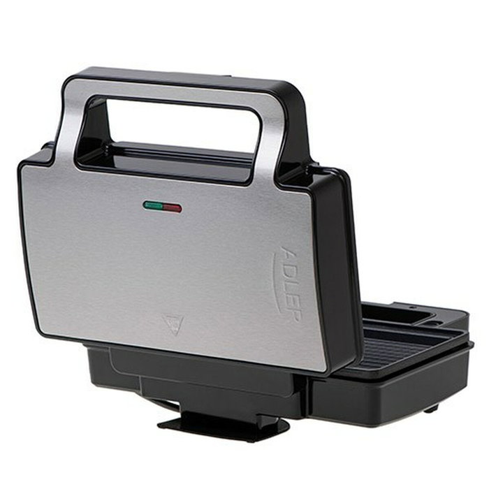 Adler AD 3073 Machine à sandwich et grille-pain Noir Argenté