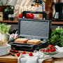 Adler AD 3073 Machine à sandwich et grille-pain Noir Argenté