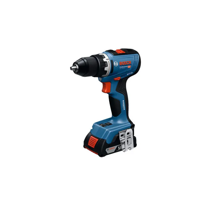 Bosch Professional Perceuse-Visseuse à Batterie GSR 18V-65, 2 Batteries 4.0Ah, Chargeur et 82 Accessoires, Capacité Percage Bois 35mm
