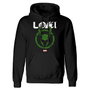 Marvel Sweat à capuche unisex Distressed Logo Noir, M