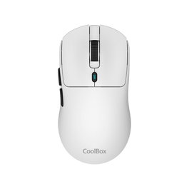 Coolbox Souris Coolbox W03 Ultralégère 10000 DPI Sans Fil RF + Bluetooth Blanc