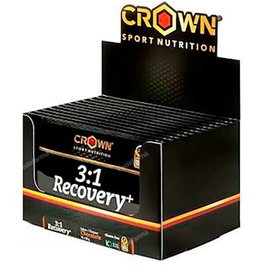 CROWN SPORT NUTRITION 3:1 Recovery+ Monodosis Chocolat, 10 x 50 g - Complément alimentaire pour la récupération musculaire après l'entraînement