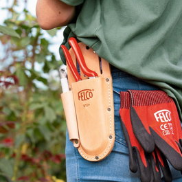 Felco Housse en cuir modèle 910+ pour sécateur de taille et pierre à affûter, 235 mm
