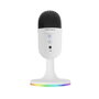 Mars Gaming MMICCX Microphone Compact USB Blanc pour Streaming Jeux Vidéo et Création de Contenu