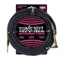 ERNIEBALL Câble d'instrument tressé Jack-Jack 4,57 m Noir