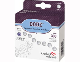 Scrapbook Adhesives by 3L Points adhésifs en gomme DODZ plats 8mm, 300 unités
