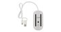 LMP Easy Mouse Souris Optique USB-C & USB-A avec Double Connectique, Capteur IR 1600 dpi, Boîtier Aluminium Argenté, Conception 2 Boutons
