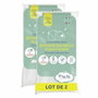 P'Tit Lit Lot de 2 Protège-matelas Bébé en Bambou 60x120 cm Blanc