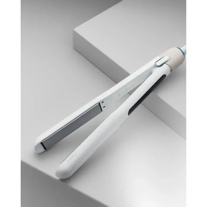 Medion Lisseur MD19925 56 W Blanc - 5 Programmes de Température (165 à 210 °C) avec Affichage LED et Arrêt Automatique - Pour Tous Types de Cheveux