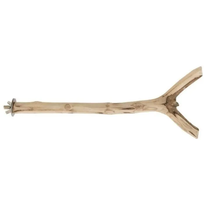 Tyrol - Perchoir Branche Taille S 20 cm en Bois Naturel - Accessoire pour Petits Oiseaux