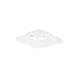 Lanview Supports de colliers auto-adhésifs 25mm x 25mm, 50 pièces, Blanc