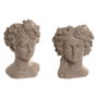 Home ESPRIT Cache-pot Romantique Beige en Résine - Lot de 2