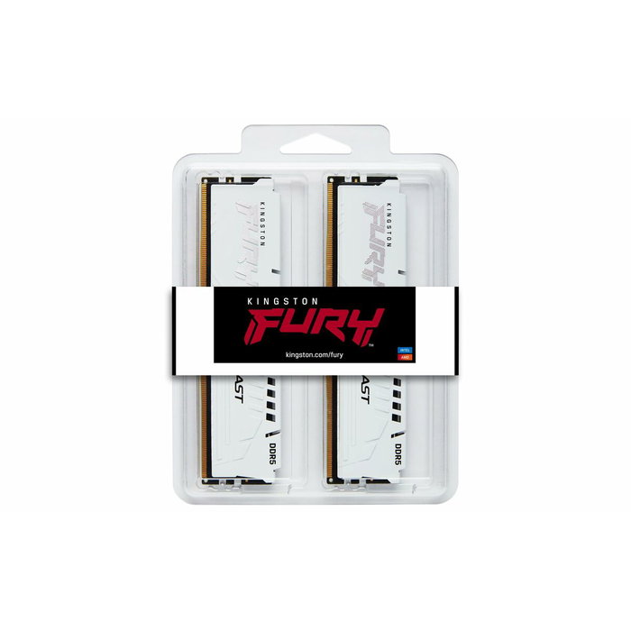 Kingston FURY Beast White EXPO 32 Go (2 x 16 Go) 6000 MHz CL30 DDR5 Kingston FURY Beast White EXPO 32 Go (2 x 16 Go) 6000 MHz CL30 DDR5