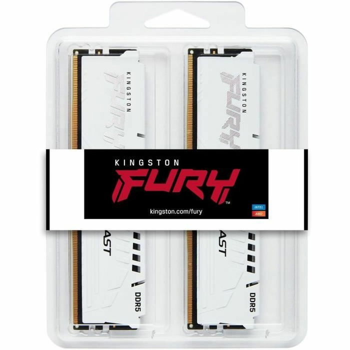 Kingston FURY Beast White EXPO 32 Go (2 x 16 Go) 6000 MHz CL30 DDR5 Kingston FURY Beast White EXPO 32 Go (2 x 16 Go) 6000 MHz CL30 DDR5