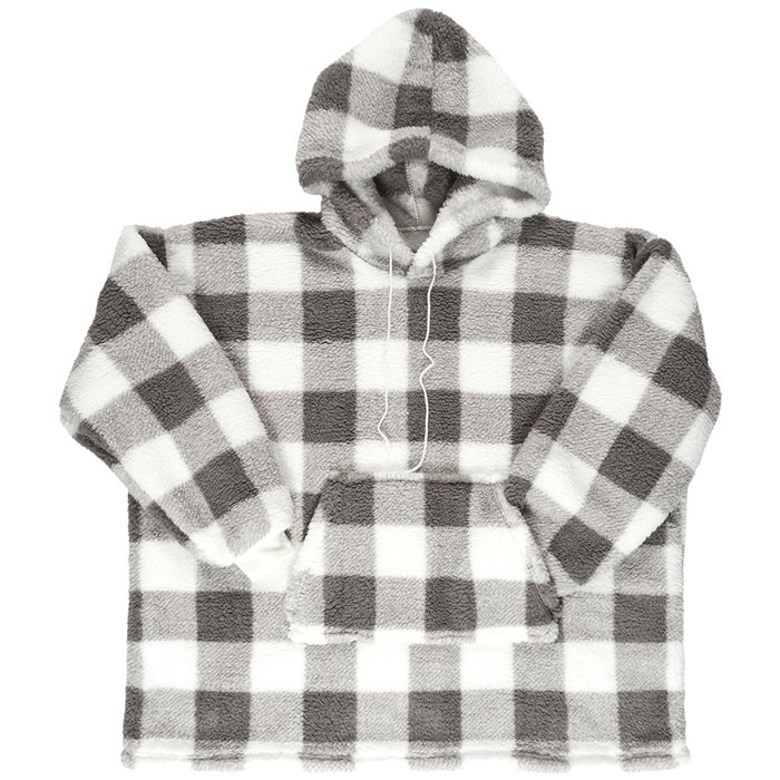 Home Deco Factory Sudadera à capuche à carreaux