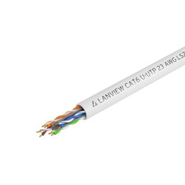 Lanview Câble Cat6 U-UTP 305m 4x2xAWG23 LSZH blanc, B2ca
