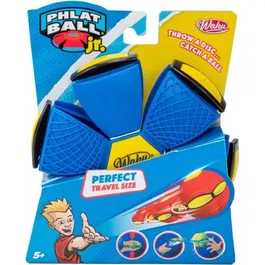 Goliath Phlat Ball Junior Blue et Jaune - Jeu d'extérieur pour enfants - Disque qui se transforme en balle