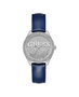Guess W0823L13 avec bracelet en cuir bleu foncé