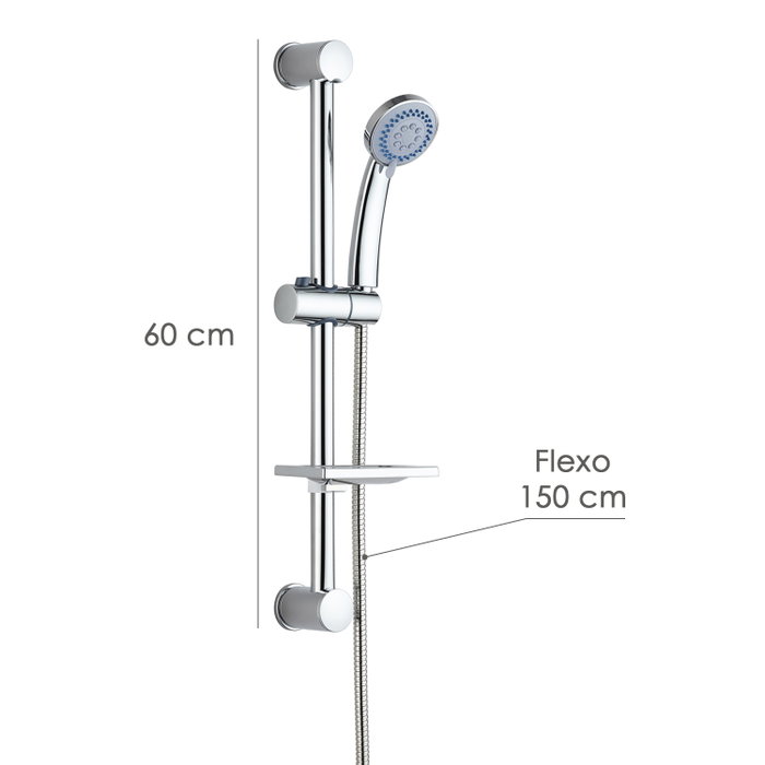 MAURER Pommeau barre flexible 3 positions chromé