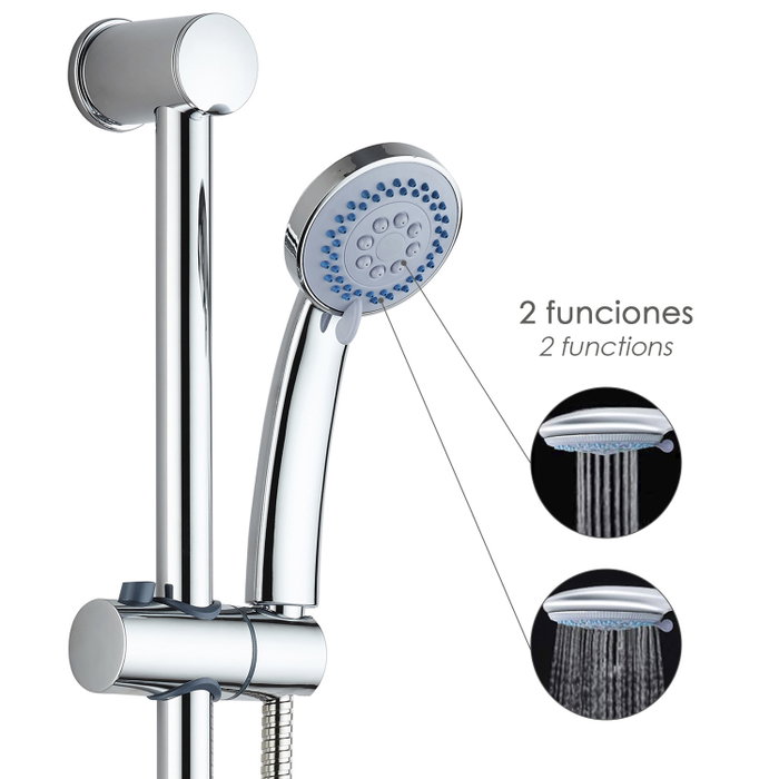 MAURER Pommeau barre flexible 3 positions chromé
