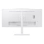 Samsung LS34C650TAUXEN Moniteur incurvé 34 pouces UWQHD 3440x1440 100Hz VA Thunderbolt 4 HDR10 KVM Switch, blanc chaud