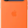 Apple Coque en Silicone avec MagSafe pour iPhone 17 Pro Max - Orange - Protection et Compatibilité Chargement Sans Fil