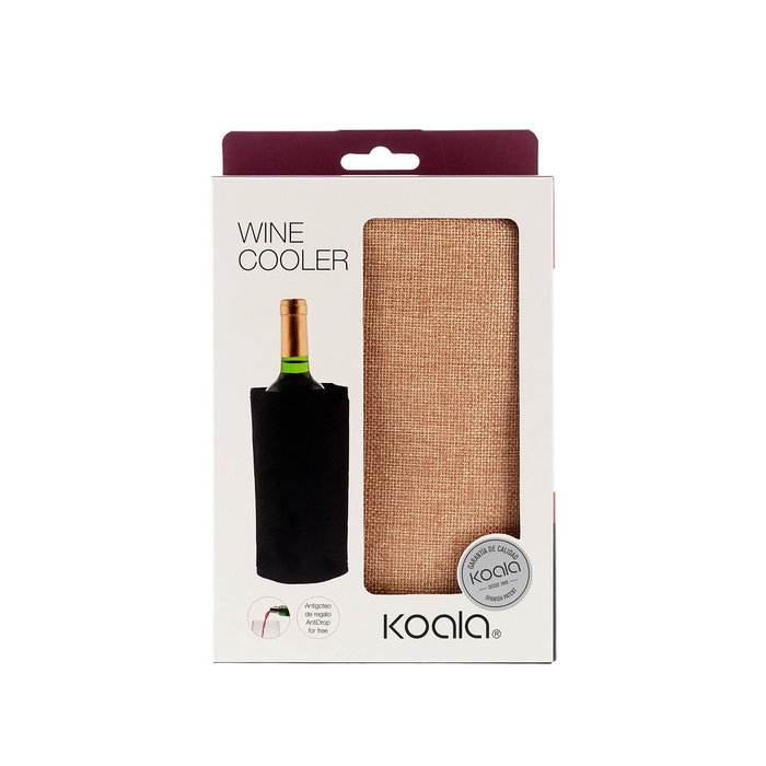 Koala Enfriabotellas de Gel Eco Friendly 40x20 cm Marron Textil