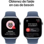 Apple Watch Series 10 GPS + Cellular 46 mm Boîtier en aluminium argenté Bracelet sport denim S/M
