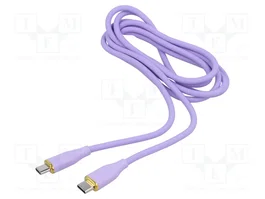 GEMBIRD Câble USB 2.0 USB C vers USB C 1,5m 60W Violet