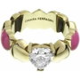 Chiara Ferragni Bague CUO.NEON RING PK ENAMEL+IPG+WH CZ Taille 12