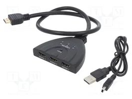 LOGILINK Switch HDMI 1.4 avec 3 entrées, 0,5m, noir