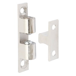 HERRAJES ALK Golpete de latón Turbo pour fermeture à va-et-vient, nickel satiné, 50 mm