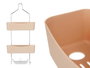 Berilo Étagère de Douche 2 Niveaux Beige 28x60x14 cm Métal et Plastique (Set de 6)